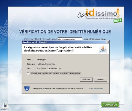 signature numerique java, nov. 2009
